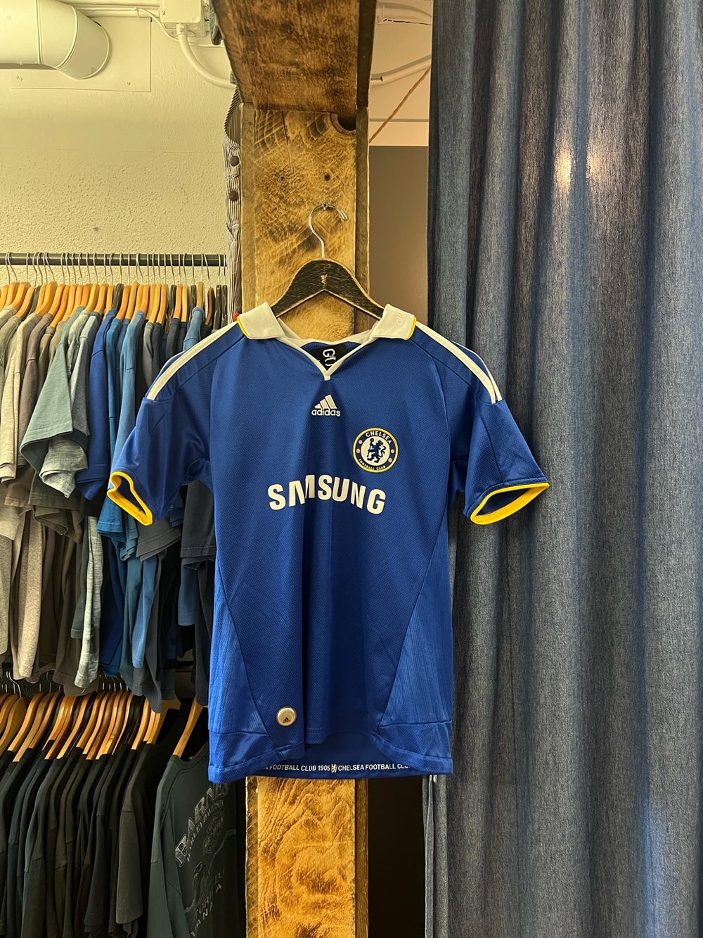 Vintage Adidas Chelsea Blue Soccer Jersey